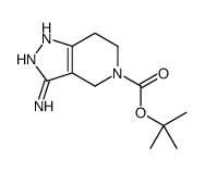 TERT-BUTYL 3-AMINO-6,7-DIHYDRO-1H-PYRAZOLO[4,3-C]PYRIDINE-5(4H)-CARBOXYLATE structure