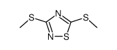 3,5-bis-methylsulfanyl-1,2,4-thiadiazole结构式