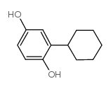 2-Cyclohexylbenzene-1,4-diol Structure