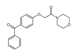 2-(4-benzoylphenoxy)-1-morpholin-4-ylethanone Structure