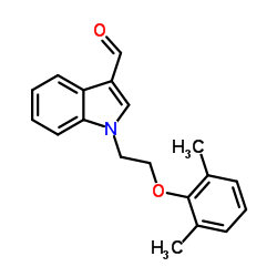 1-[2-(2,6-Dimethylphenoxy)ethyl]-1H-indole-3-carbaldehyde Structure