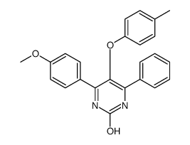 6-(4-methoxyphenyl)-5-(4-methylphenoxy)-4-phenyl-1H-pyrimidin-2-one Structure