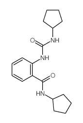 Benzamide,N-cyclopentyl-2-[[(cyclopentylamino)carbonyl]amino]-结构式