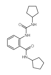 Benzamide,N-cyclopentyl-2-[[(cyclopentylamino)carbonyl]amino]- Structure