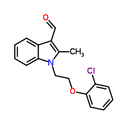 1-[2-(2-Chlorophenoxy)ethyl]-2-methyl-1H-indole-3-carbaldehyde结构式