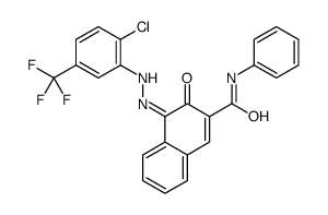 4-[[2-chloro-5-(trifluoromethyl)phenyl]azo]-3-hydroxy-N-phenylnaphthalene-2-carboxamide Structure