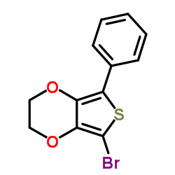 5-Bromo-7-phenyl-2,3-dihydrothieno[3,4-b][1,4]dioxine结构式