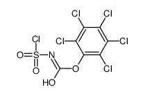 (2,3,4,5,6-pentachlorophenyl) N-chlorosulfonylcarbamate Structure