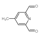 2,6-Pyridinedicarboxaldehyde, 4-methyl- (9CI)结构式