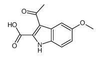 3-acetyl-5-methoxy-1H-indole-2-carboxylic acid结构式