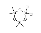 2,2-dichloro-4,4,6,6-tetramethyl-1,3,5,2,4,6-trioxatrisilinane结构式