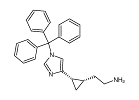 (1S,2S)-2-(2-aminoethyl)-1-(1-triphenylmethyl-1H-imidazol-4-yl)cyclopropane Structure