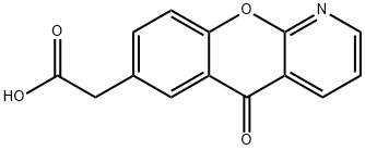 (5-oxo-5H-chromeno(2,3-b)pyridin-7-yl)-acetic acid Structure