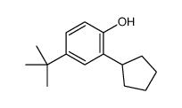 4-tert-butyl-2-cyclopentylphenol Structure