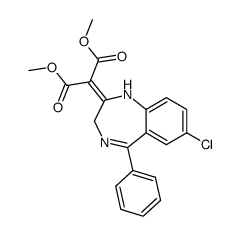 7-chloro-1,3-dihydro-2-(dimethoxymalonylidene)-5-phenyl-2H-1,4-benzodiazepine结构式