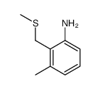 3-methyl-2-(methylsulfanylmethyl)aniline结构式