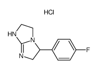 5-(p-fluorophenyl)-2,3,5,6-tetrahydro-1H-imidazo[1,2-a]imidazole hydrochloride Structure