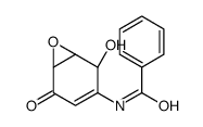 Benzamide, N-[(1R,2R,6R)-2-hydroxy-5-oxo-7-oxabicyclo[4.1.0]hept-3-en-3-yl]- Structure