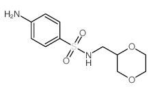 Benzenesulfonamide,4-amino-N-(1,4-dioxan-2-ylmethyl)- Structure