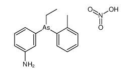 3-[ethyl-(2-methylphenyl)arsanyl]aniline,nitric acid Structure