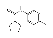 Cyclopentanecarboxamide, N-(4-ethylphenyl)- (9CI)结构式