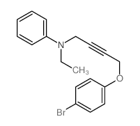 N-[4-(4-bromophenoxy)but-2-ynyl]-N-ethyl-aniline Structure
