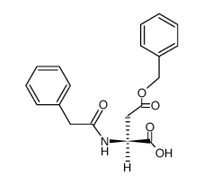 N-phenacetyl L-aspartic acid β-benzyl ester Structure