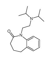 2,3,4,5-Tetrahydro-1-[2-(diisopropylamino)ethyl]-1H-1-benzazepin-2-one结构式