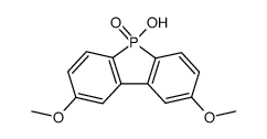 5-hydroxy-2,8-dimethoxydibenzophosphole 5-oxide Structure