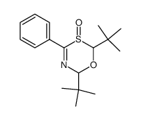 2,6-di(tert-butyl)-4-phenyl-6H-1,3,5-oxathiazine S-oxide Structure