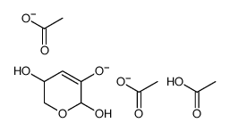 5,6-Dihydro-2H-pyran-2,3,5-triol triacetate structure