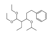 [4-(diethoxymethyl)-3-propan-2-yloxyhexyl]benzene结构式