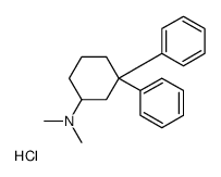 N,N-dimethyl-3,3-diphenylcyclohexan-1-amine,hydrochloride Structure