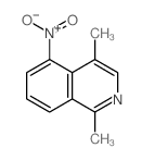 Isoquinoline,1,4-dimethyl-5-nitro-结构式