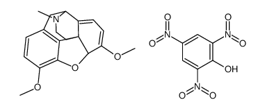 (4R,12bS)-7,9-dimethoxy-3-methyl-1,2,3,4,7a,13-hexahydro-4,12-methanobenzofuro[3,2-e]isoquinoline-3-ium,2,4,6-trinitrophenolate Structure