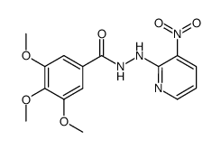 3,4,5-Trimethoxy-benzoic acid N'-(3-nitro-pyridin-2-yl)-hydrazide结构式