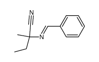 2-(benzylideneamino)-2-methylbutanenitrile Structure