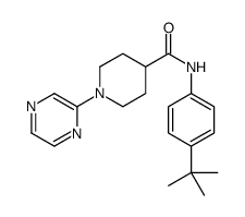 4-Piperidinecarboxamide,N-[4-(1,1-dimethylethyl)phenyl]-1-pyrazinyl-(9CI)结构式