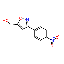 3-(4-硝基苯基)-5-异噁唑甲醇结构式