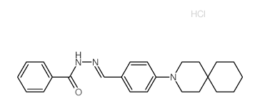 Benzoic acid,2-[[4-(3-azaspiro[5.5]undec-3-yl)phenyl]methylene]hydrazide, hydrochloride(1:1)结构式