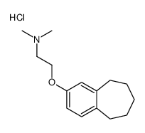dimethyl-[2-(6,7,8,9-tetrahydro-5H-benzo[7]annulen-3-yloxy)ethyl]azanium,chloride Structure