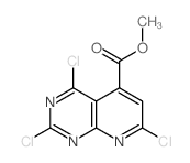 methyl 3,7,9-trichloro-2,8,10-triazabicyclo[4.4.0]deca-2,4,7,9,11-pentaene-5-carboxylate结构式