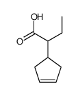 dl-α(Δ3-cyclopentenyl)-Butansaeure Structure