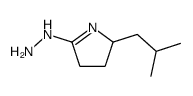 [2-(2-methylpropyl)-3,4-dihydro-2H-pyrrol-5-yl]hydrazine结构式
