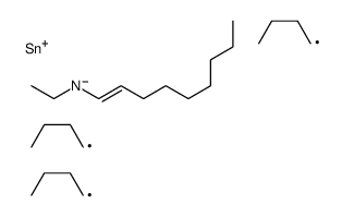 N-ethyl-N-tributylstannylnon-1-en-1-amine Structure