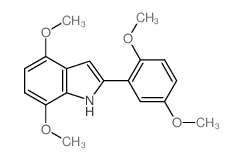 2-(2,5-dimethoxyphenyl)-4,7-dimethoxy-1H-indole Structure