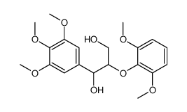 2-(2,6-dimethoxyphenoxy)-1-(3,4,5-trimethoxyphenyl)propane-1,3-diol结构式