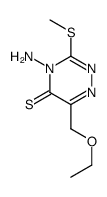 4-amino-6-(ethoxymethyl)-3-methylsulfanyl-1,2,4-triazine-5-thione结构式