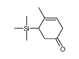 4-methyl-5-trimethylsilylcyclohex-3-en-1-one结构式