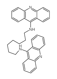 ACRIDINE, 9,9-HEPTAMETHYLENEDIIMINOBIS-结构式